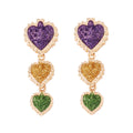 Pendientes versátiles con tendencia geométrica para mujer.