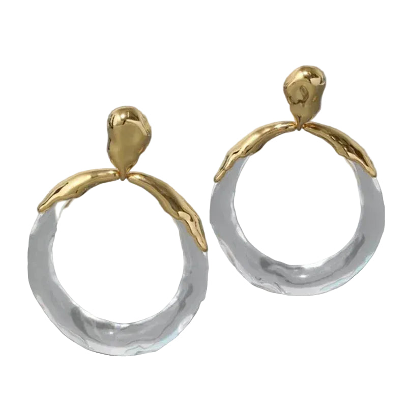 Pendientes y aretes de mujer de fábrica de joyería moderna, atmosférica, retro y de alta gama