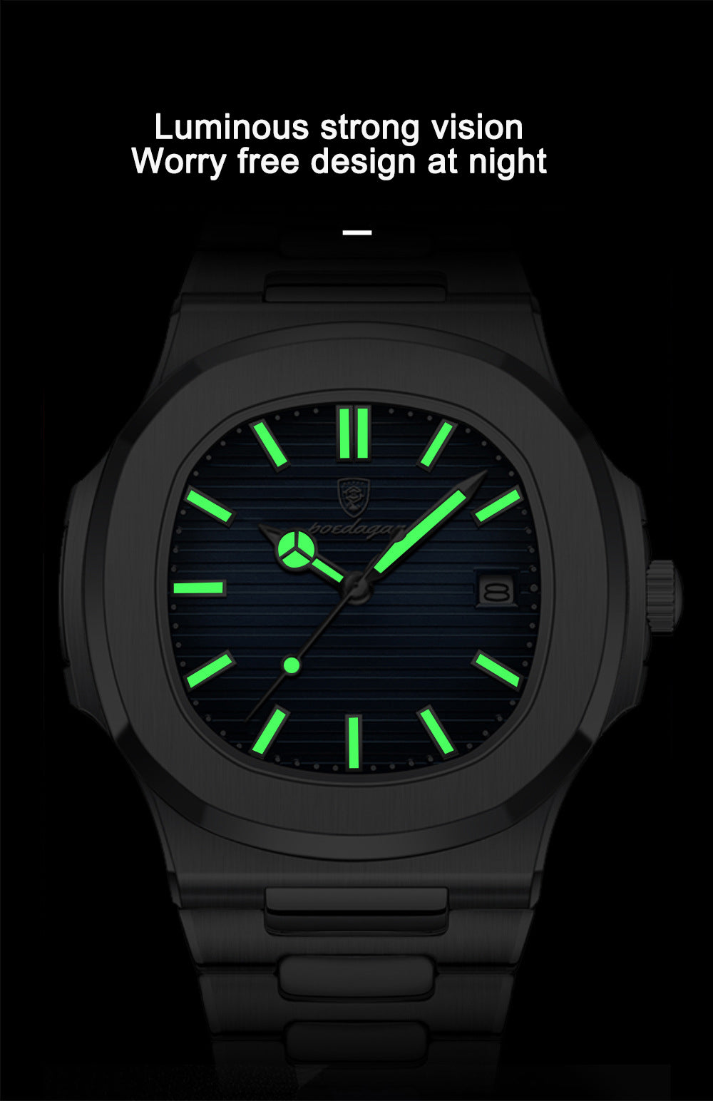 Reloj de cuarzo ultrafino e impermeable para hombre, marca suiza.
