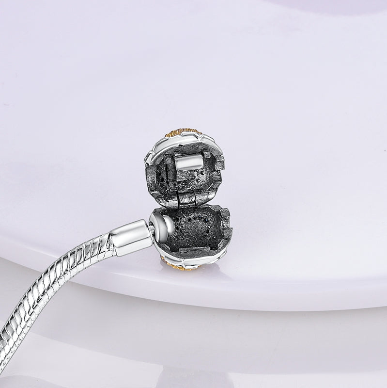 Pulsera de plata 925 chapada en cobre con cuentas de la familia Pan, hecha a mano.