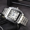 Reloj cuadrado de acero inoxidable de 3 pines