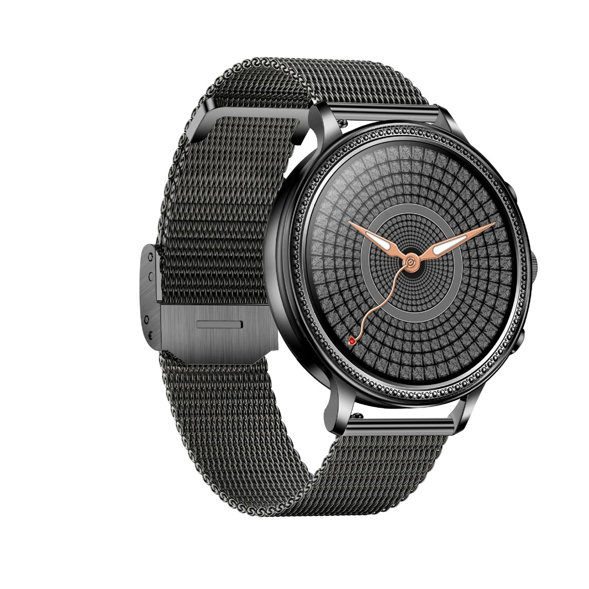 Reloj inteligente con monitor de frecuencia cardíaca y salud del sueño.