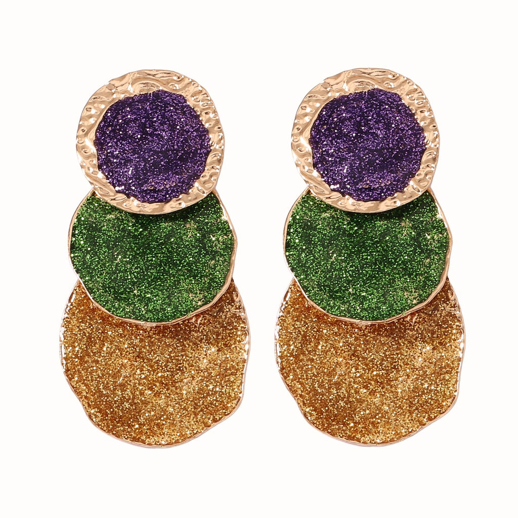Pendientes versátiles con tendencia geométrica para mujer.