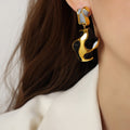 Personalized niche fashion simple and elegant geometric jewelry earrings