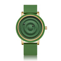 Reloj de silicona unisex de moda, innovador, creativo y moderno con bola flotante.