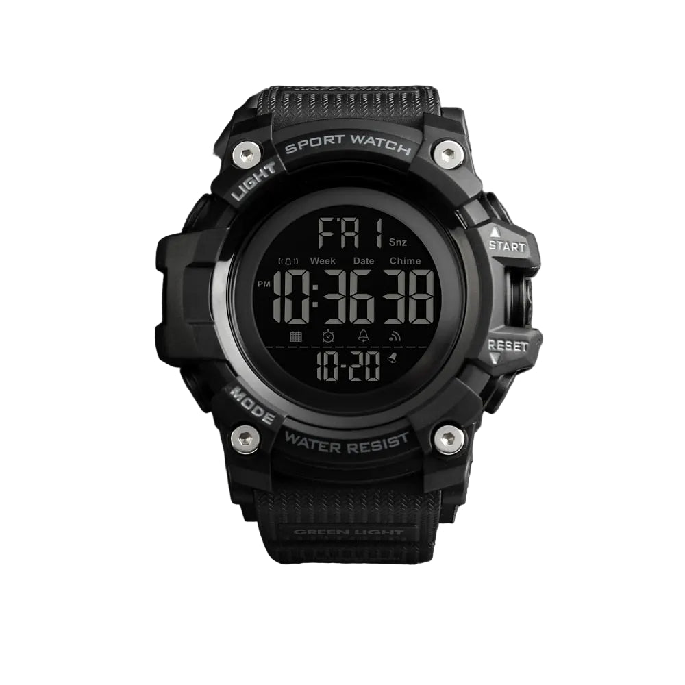 Reloj deportivo con cronómetro y cuenta regresiva SKMEI 1384 para hombre, de marca de lujo, resistente al agua, con LED, electrónico digital.