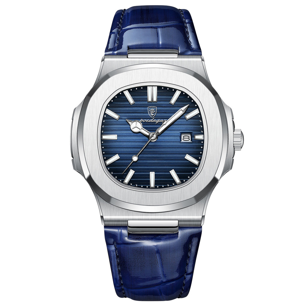Reloj de cuarzo luminoso e impermeable para hombre