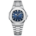 Reloj de cuarzo ultrafino e impermeable para hombre, marca suiza.