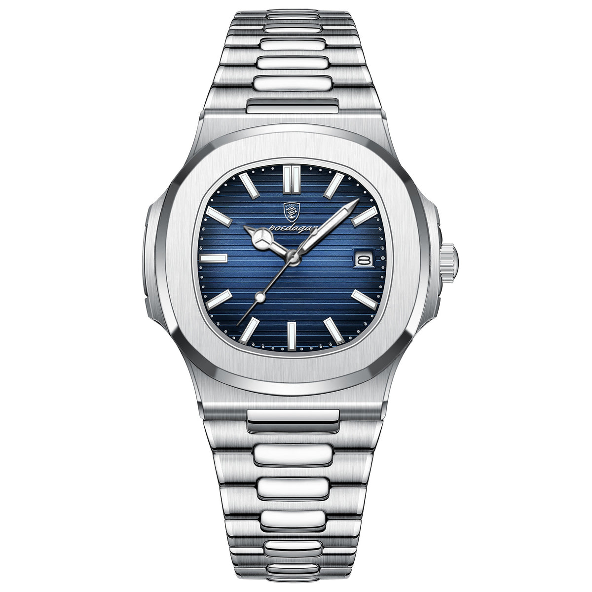 Reloj de cuarzo ultrafino e impermeable para hombre, marca suiza.