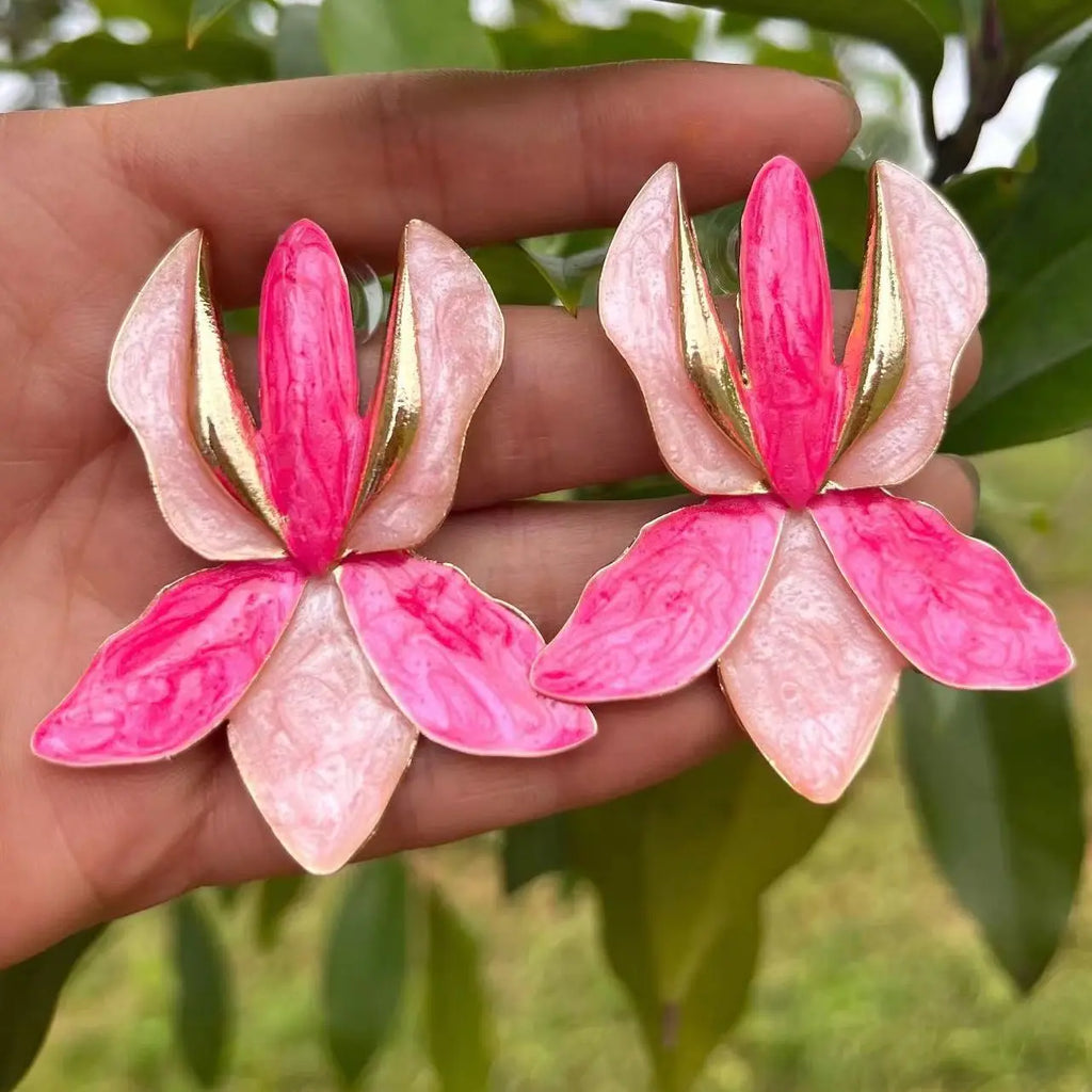 Pendientes de flores bonitos y adorables para mujer, ideales como regalo.