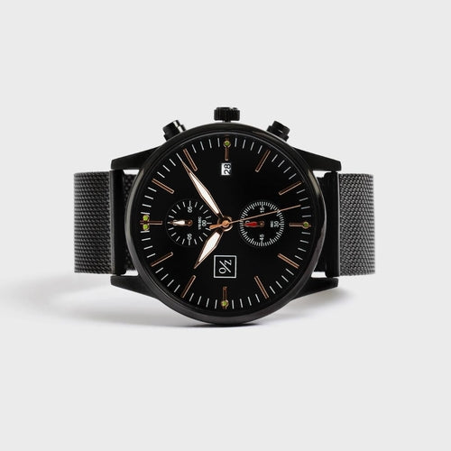 Reloj de hombre con correa de malla de acero