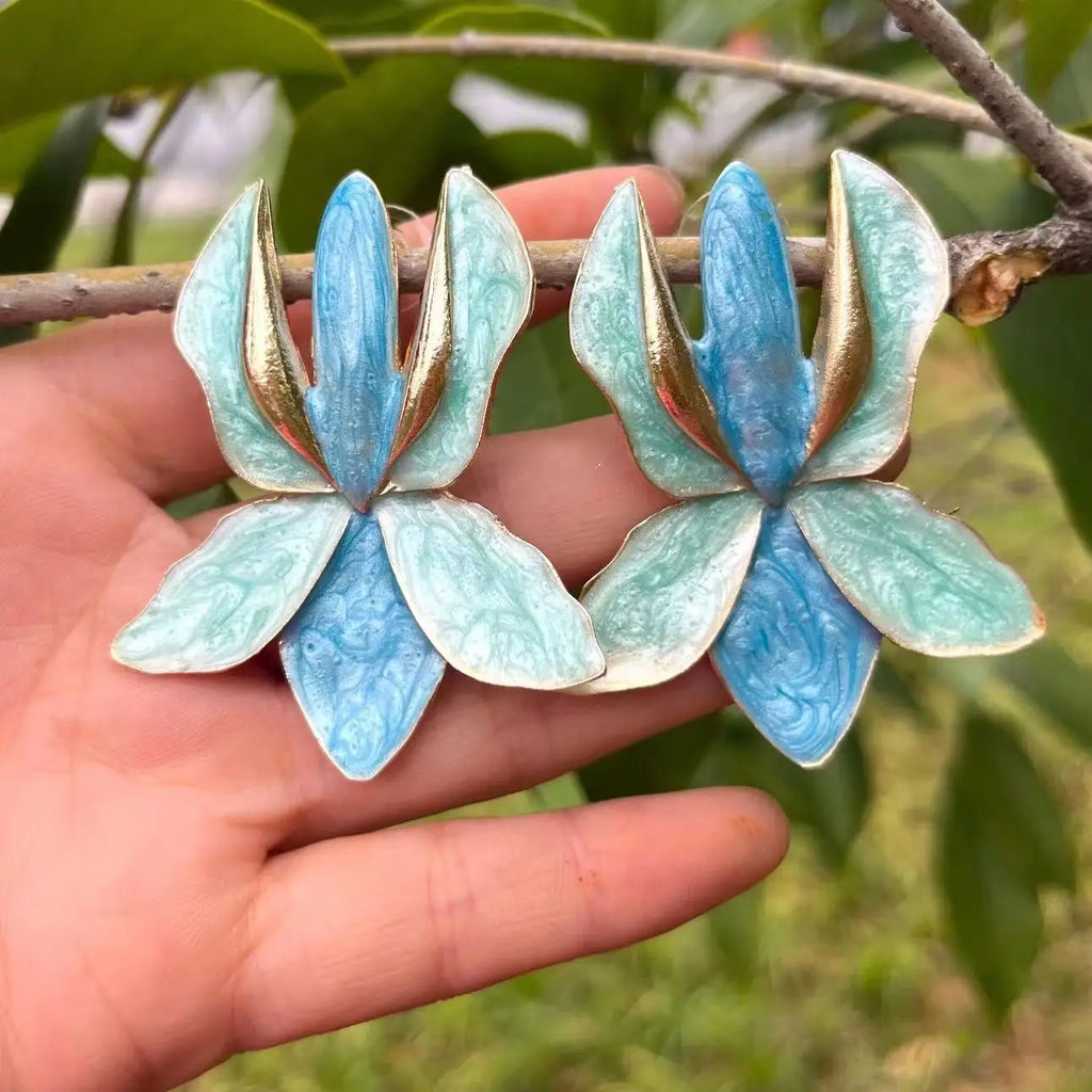 Pendientes de flores bonitos y adorables para mujer, ideales como regalo.