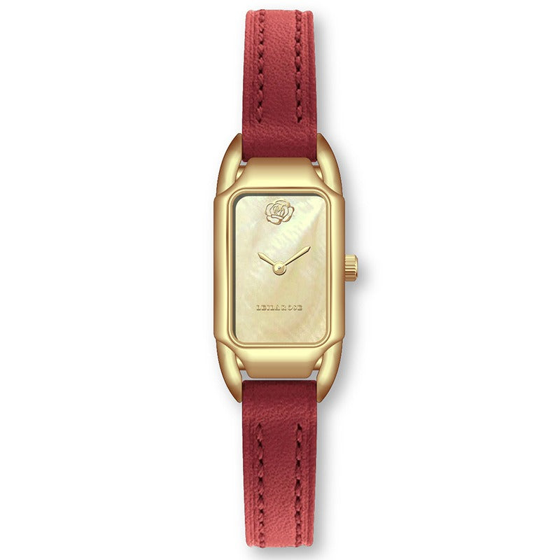 Reloj de mujer de marca Counter Brand Auténtico Moda Pequeño Reloj de mujer de núcleo cuadrado Reloj de cuarzo Popular