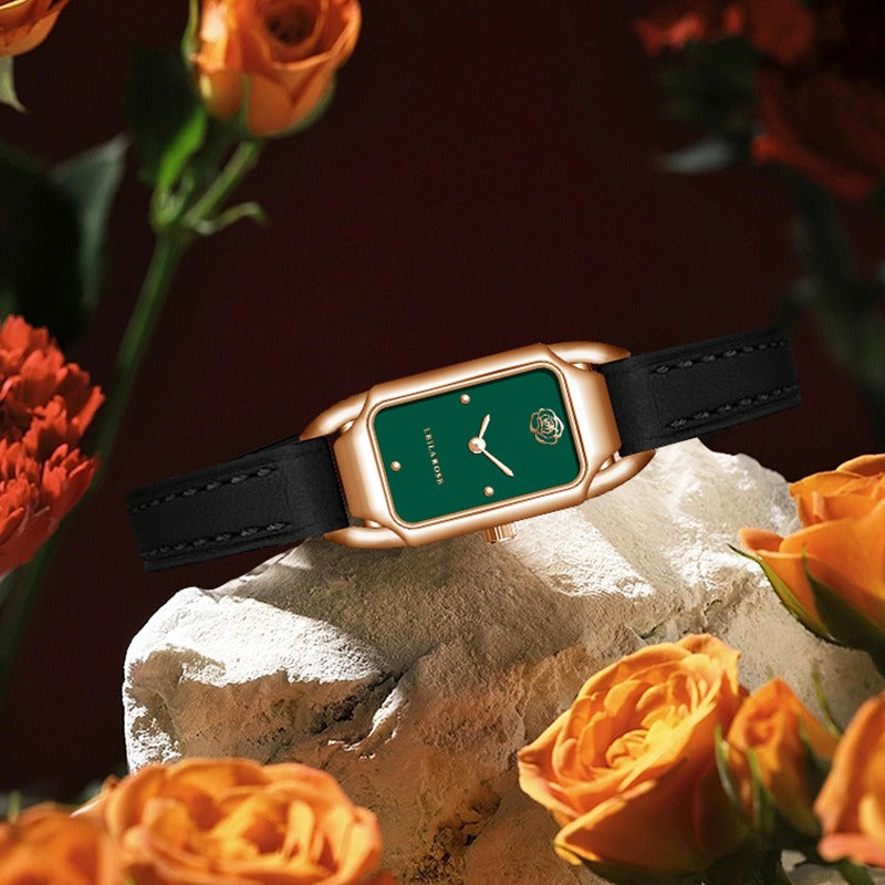 Reloj de mujer de marca Counter Brand Auténtico Moda Pequeño Reloj de mujer de núcleo cuadrado Reloj de cuarzo Popular