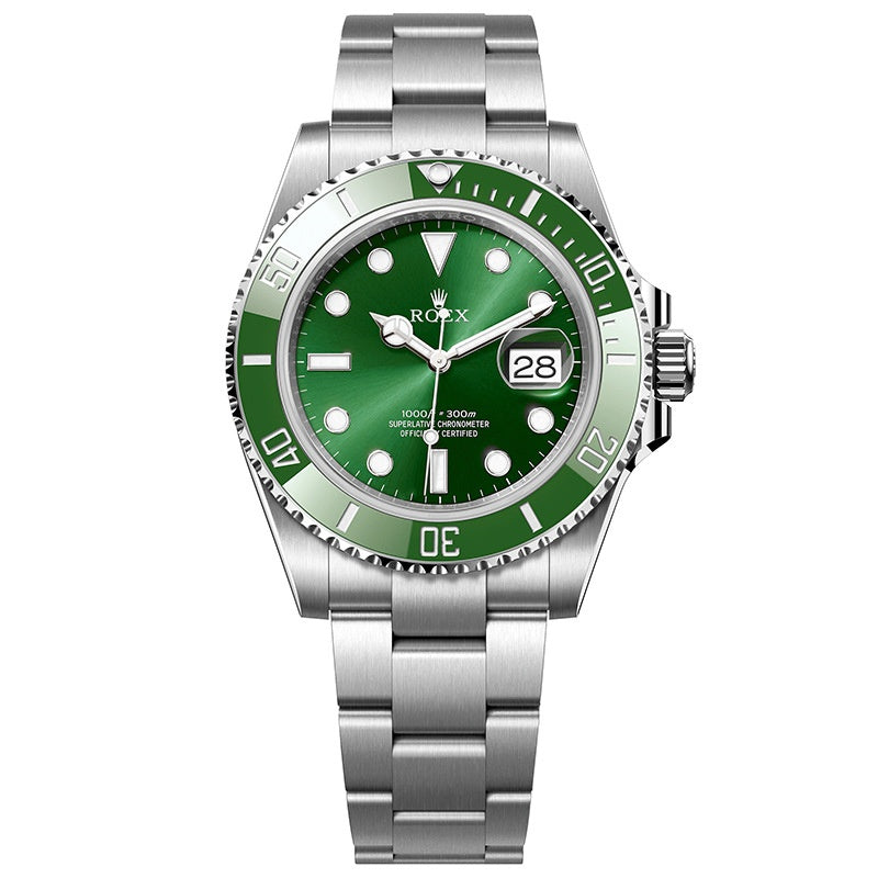 Reloj de hombre totalmente automático mecánico, resistente al agua, con luz nocturna, ideal para el trabajo.