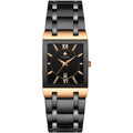 Reloj de cuarzo para hombre, totalmente automático, no mecánico, con correa cuadrada de acero y correa de cuarzo, resistente al agua.